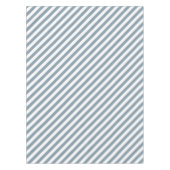 Diagonal blue and white stripes pattern tafelkleed (Voorkant)
