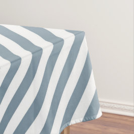Diagonal blue and white stripes pattern tafelkleed