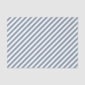 Diagonal blue and white stripes pattern tissuepapier (Voorkant)