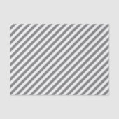 Diagonal gray and white stripes pattern tissuepapier (Voorkant)