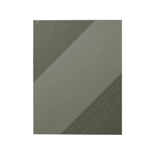 Diagonal Moss Green Notitieblok – ontwerp (Linkerzijde)