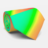 Diagonal Ombre Green Stropdas (Opgerold)