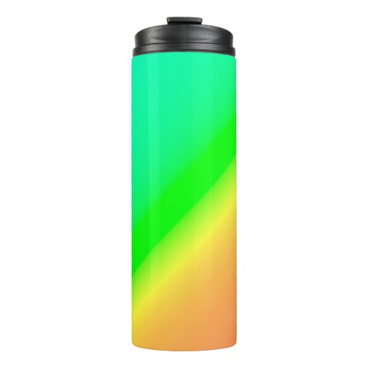 Diagonal Ombre Green Thermosbeker (Voorkant)