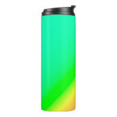 Diagonal Ombre Green Thermosbeker (Gedraaid links)