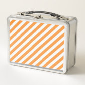 Diagonal orange and white stripes pattern (Voorkant)