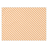 Diagonal orange and white stripes pattern tafelkleed (Voorkant (Horizontaal))