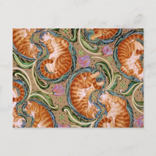 Diagonal Paisley Briefkaart (Voorkant)