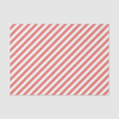 Diagonal pattern of pink and white stripes tissuepapier (Voorkant)