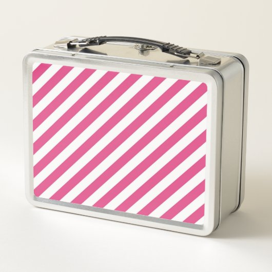 Diagonal pink and white stripes pattern (Achterkant)