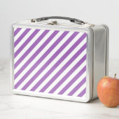 Diagonal purple and white stripes pattern (In situ)