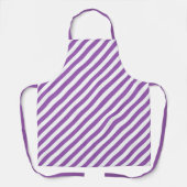 Diagonal purple and white stripes pattern schort (Voorkant)