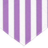 Diagonal purple and white stripes pattern tafelkleed (Gekanteld)