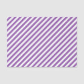 Diagonal purple and white stripes pattern tissuepapier (Voorkant)
