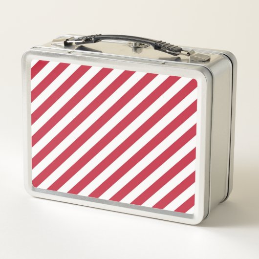 Diagonal red and white stripes pattern (Achterkant)