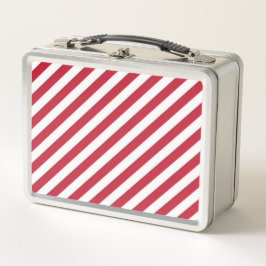 Diagonal red and white stripes pattern