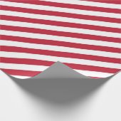 Diagonal red and white stripes pattern cadeaupapier (Hoek)