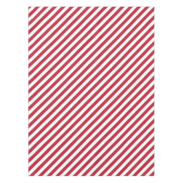 Diagonal red and white stripes pattern tafelkleed