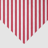 Diagonal red and white stripes pattern tissuepapier (Detail)