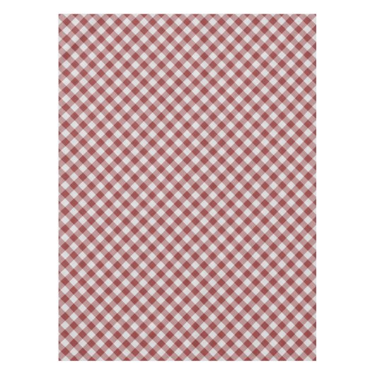 Diagonal Red Gingham Tafelkleed (Voorkant)