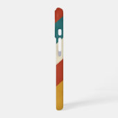 Diagonal Retro Bands iPhone 16 Hoesje (Linkerkant)