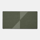 Diagonal Split Moss Green Desk Mat –  (Voorkant)