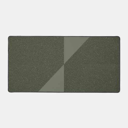Diagonal Split Moss Green Desk Mat – (Voorkant)