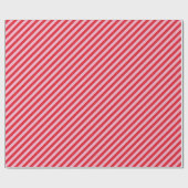 Diagonal Striped Pattern Red Pink Wide Stripe Cadeaupapier (Vlak)