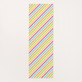 Diagonal stripes in vibrant colors yogamat (Achterkant)