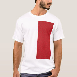 Diagonal Tomato Red Block T-shirt –
