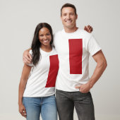 Diagonal Tomato Red Block T-shirt –  (Unisex)