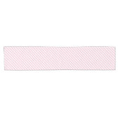 Diagonal white and pink stripes pattern korte tafelloper (Horizontaal)