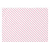 Diagonal white and pink stripes pattern tafelkleed (Voorkant (Horizontaal))
