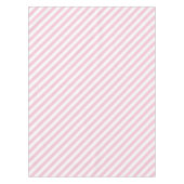 Diagonal white and pink stripes pattern tafelkleed (Voorkant)