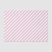 Diagonal white and pink stripes pattern tissuepapier (Voorkant)