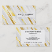 Diagonale Abstracte strepen Visitekaartje (Voorkant / Achterkant)