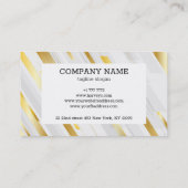 Diagonale Abstracte strepen Visitekaartje (Achterkant)