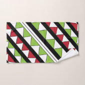 Diagonale band Geometrische driehoeken Patroon Bad Handdoek (Handdoek)