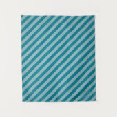  diagonale blauwe strepen wandkleed (Voorkant)