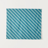  diagonale blauwe strepen wandkleed (Voorkant (horizontaal))