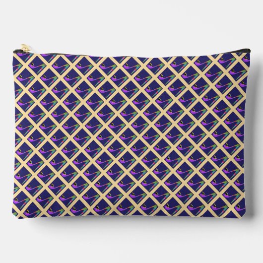 Diagonale Design Hoge Hakken Cosmetisch Etui (Voorkant)