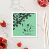 diagonale geometrische cocktail | mint servetten (Insitu)