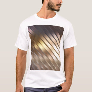 Diagonale gouden abstracte achtergrond. t-shirt