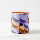 Diagonale gradiënten tweekleurige koffiemok (Center)