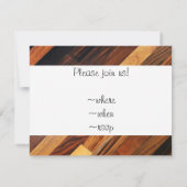 Diagonale houten vloer kaart (Achterkant)