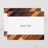 Diagonale houten vloer kaart (Voorkant / Achterkant)