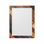 Diagonale houten vloer notitieblok (Linkerzijde)