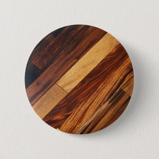 Diagonale houten vloer ronde button 5,7 cm (Voorkant)