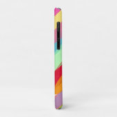 Diagonale kleurlijnen, naam, Abstract schilderij Case-Mate iPhone Case (Achterkant/links)