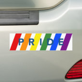 Diagonale LGBT-regenboogstrips voor PRIDE diagonaa Bumpersticker (Op auto)