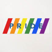 Diagonale LGBT-regenboogstrips voor PRIDE diagonaa Yogamat (Voorkant (horizontaal))